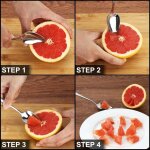 Chicslick - ensemble de couverts en acier inoxydable pour pamplemousse 10 pièces, cuillères et couteaux ... Chicslick - ensemble de couverts en acier inoxydable pour pamplemousse 10 pièces, cuillères et couteaux ...