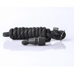 Chicslick - goleygo 2. 0 flat laisse pour chien avec fermeture magn�tique et broche d'adaptation noir ...