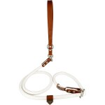 Chicslick - laisse pour chien avec collier, 2 en 1, coton et cuir, pour petits, moyens et grands chiens. ...