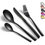 Chicslick - m�nag�re 24 pi�ces, set de couverts pour 6 personnes, couverts de table bout carr� avec 1 ...