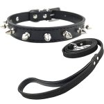 Chicslick - mode collier de chiots et laisse avec des clous punk collier de chien clout� avec laisse ...