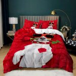 Chien animaux housse de couette x ado fille + x taies d'oreiller xcm housse de couette microfibre linge ...