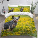 Chien de b��tail australien housse de couette x imprim�� d chienanimal parure de lit personnes ado fille ...