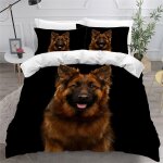 Chien de berger housse de couette x imprim�� d chienanimal parure de lit personnes ado fille enfants ...