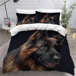Chien de berger housse de couette x imprim�� d chien de compagnie parure de lit personnes ado fille enfants ...