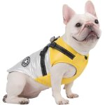 Chien chat manteaux vestes chiens sous - ventre harnais attach� chaud gilet hiver r�fl�chissant coton ...