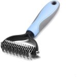 Chien chat, peigne d�m�loir chien professionnel double face 17 + 9 elimine les noeuds toilettage du chien ...