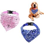 Chien collier, ajustable bandana triangle pour animaux de compagnie, accessoires de costume de collier ...