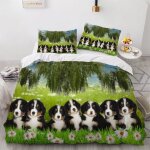 Chien de montagne bernois housse de couette x imprim�� d animaux chiens parure de lit personnes ado fille ...