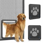 Chien porte verrou automatique pour animal domestique d'cran porte verrouillable entry gate pour medium ...
