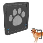 Chien porte verrou automatique pour animal domestique ecran smart en maille verrouillable entry gate ...