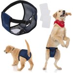 Chien serviettes m hyginiques maille femelle chien wrap lavable wraps culottes pour femelle animaux ...