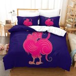 Chinese zodiac chicken parure de lit housse de couette en microfibre douce avec sens d'impression d pour ...