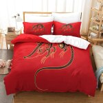 Chinese zodiac mouse parure de lit housse de couette en microfibre douce avec sens d'impression d pour ...