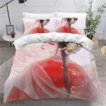 Chinoise housse de couette x imprim�� d des fans mangas parure de lit personnes ado fille enfants microfibre ...