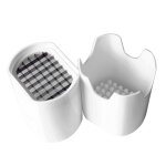 Chips de pomme de terre boîte de coupe presse coupe tasse en plastique trancheuse chopper chips frites ... Chips de pomme de terre boîte de coupe presse coupe tasse en plastique trancheuse chopper chips frites ...