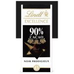 Chocolat noir lindt excellence 90 % cacao � tablette 100 g