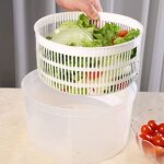 Schoir a lgumes cratif, egouttoir a fruits multifonction manuel, bol a salade, dshydrateur en plastique, ...