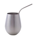 Chope a bire en acier inoxydable de 500ml, verre a vin dor, pour cocktail, caf, en mtal, pour bar ...