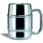 Chope de bire double paroi en acier shooter insolite recipient fete