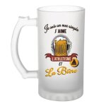 Chope de bi�re athl�tisme et bi�re verre a bi�re pinte cadeau humour alcool et sport pour athl�te