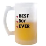Chope de bi�re best boy ever id�e tasse cadeau couple saint valentin homme anniversaire no�l pinte de ...