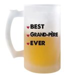 Chope de bi�re best grands - parent ever id�e tasse cadeau papi mamie famille f�te des grands - p�res ...