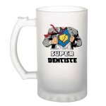 Chope de bi�re super dentiste verre a bi�re pinte m�tier d�part retraite coll�gue travail