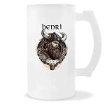 Chope de bi�re henri design viking verre a bi�re pinte cadeau ap�ro humour alcool pour amateur de bi�re ...