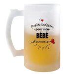 Chope de bi�re petite boisson d'une b�b� d'amour id�e tasse cadeau couple saint valentin femme pinte ...
