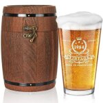 Chope a bi�re verre 1984 ann�e vintage 480 ml gravure limited edition aged to perfection, verre sans ...