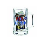Chope a bière verre pizza bière foot natives déco rétro vintage Chope a bière verre pizza bière foot natives déco rétro vintage