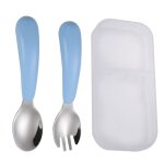 Chouchou - assiette de voiture pour enfants en acier inoxydable 304, cuillre fourchette bb divis ...