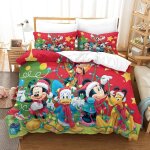 Christmas ensemble de literie imprim�� d housse de couette �� theme disney animation pcs avec taies d'oreiller ...