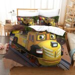 Chuggington impression en d parure de couette avec fermeture eclair housse de couette respirantepour ...