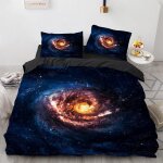 Ciel ��toil�� housse de couette enfant x cm avec taies d'oreiller x cm polyester - coton housses de couettes ...