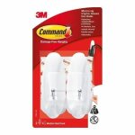 Cintres de commande - 3m - 17068 - m�tal - r�utilisables - blanc avec poign�e argent�e