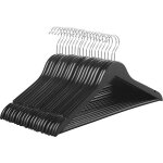 Cintres en bois antiglisse, noir / 50