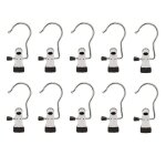 Cintre avec clips acier inoxydable paquet de 10