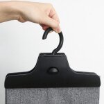 Cintre pour leggings en tissu avec clip le noir