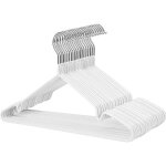 Cintre en m�tal antiglisse, blanc