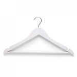 Cintres en plastique - zeller - 17141 - blanc - 4 pi�ces - largeur 435 mm
