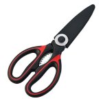 Ciseaux de cuisine en acier inoxydable, couteau de coupe multifonction, outil de dcoupe de viande, barbecue, ...
