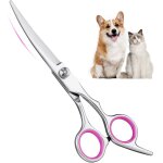 Ciseaux toilettage chien, 4 in 1 kit toilettage chien en acier inoxydable, professionalnel toilettage ...
