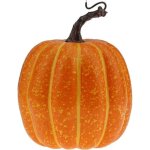 Citrouille d�corative artificielle r�aliste orange 15 cm, fruit d�coratif automnal haut �clat, pour int�rieur ...