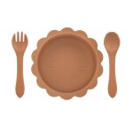 Citrouille epice - ensemble de couverts en silicone avec logo personnalis pour bb, bol de discussion ...