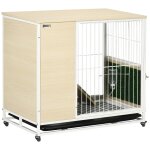 Clapier a lapin sur roulettes cage a lapin 2 niveaux toit ouvrant porte plateau djection coulissant ...