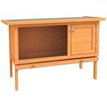Clapier sur pieds cage a lapin plateau excr�ment coulissant porte verrouillable fen�tre grillag�e toit ...