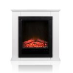 Classic fire chemin�e electrique lugano - po�le electrique autoportant avec effet de feu led - 1800w ...