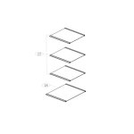 Clayette �tag�re partie cong�lateur (rep�re 18) r�frig�rateur cong�lateur (0060854305p haier)